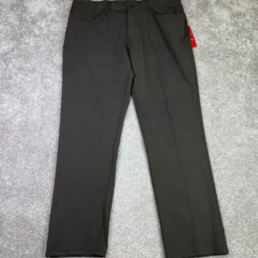 Ben Hogan Pants Mens 38X31 Black Straight Stretch Lightweight Performance Golf